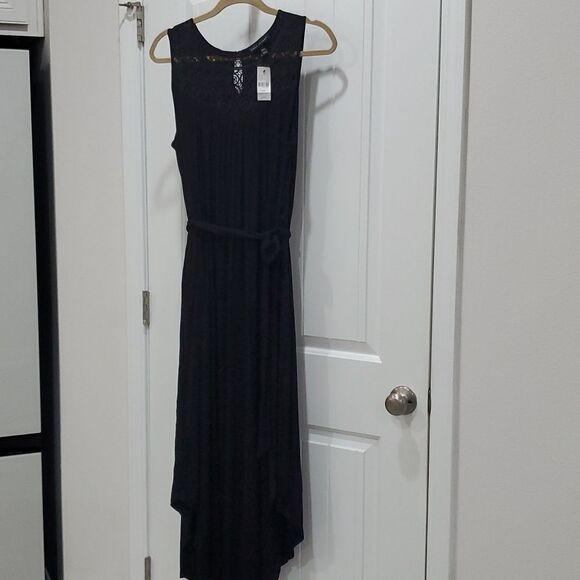 NWT✨️Lane Bryant Crochet Women’s Maxi Dress Black 14/16 - Picture 1 of 7